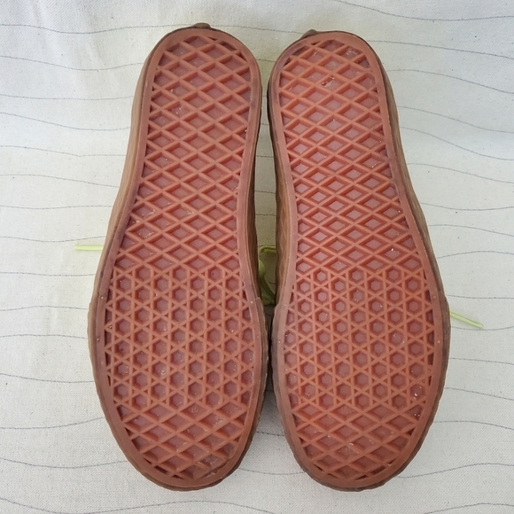 Vans Womens Neon Yellow Ice Cream Glitter Sneakers Skate Shoes Size 6.5 - Picture 9 of 10